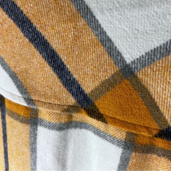 HFX Ladies’ Shirt Jacket plaid yellow size medium - Picture 10 of 16